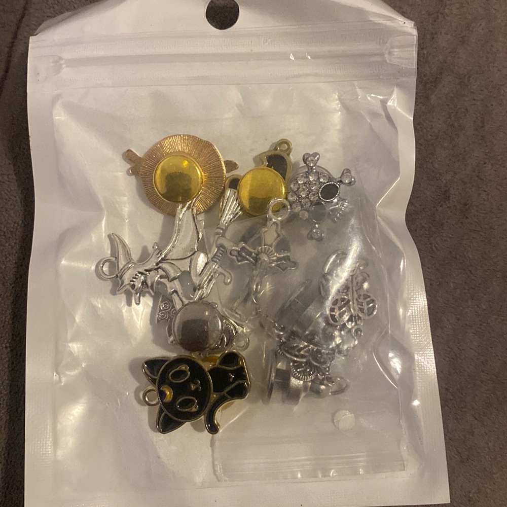 Punk style croc charms, assorted styles. Sealed in package